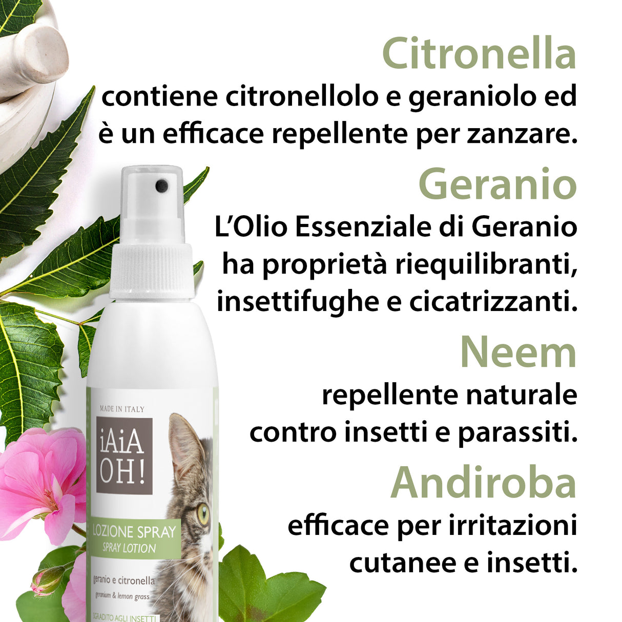 LOZIONE SPRAY SGRADITO AGLI INSETTI