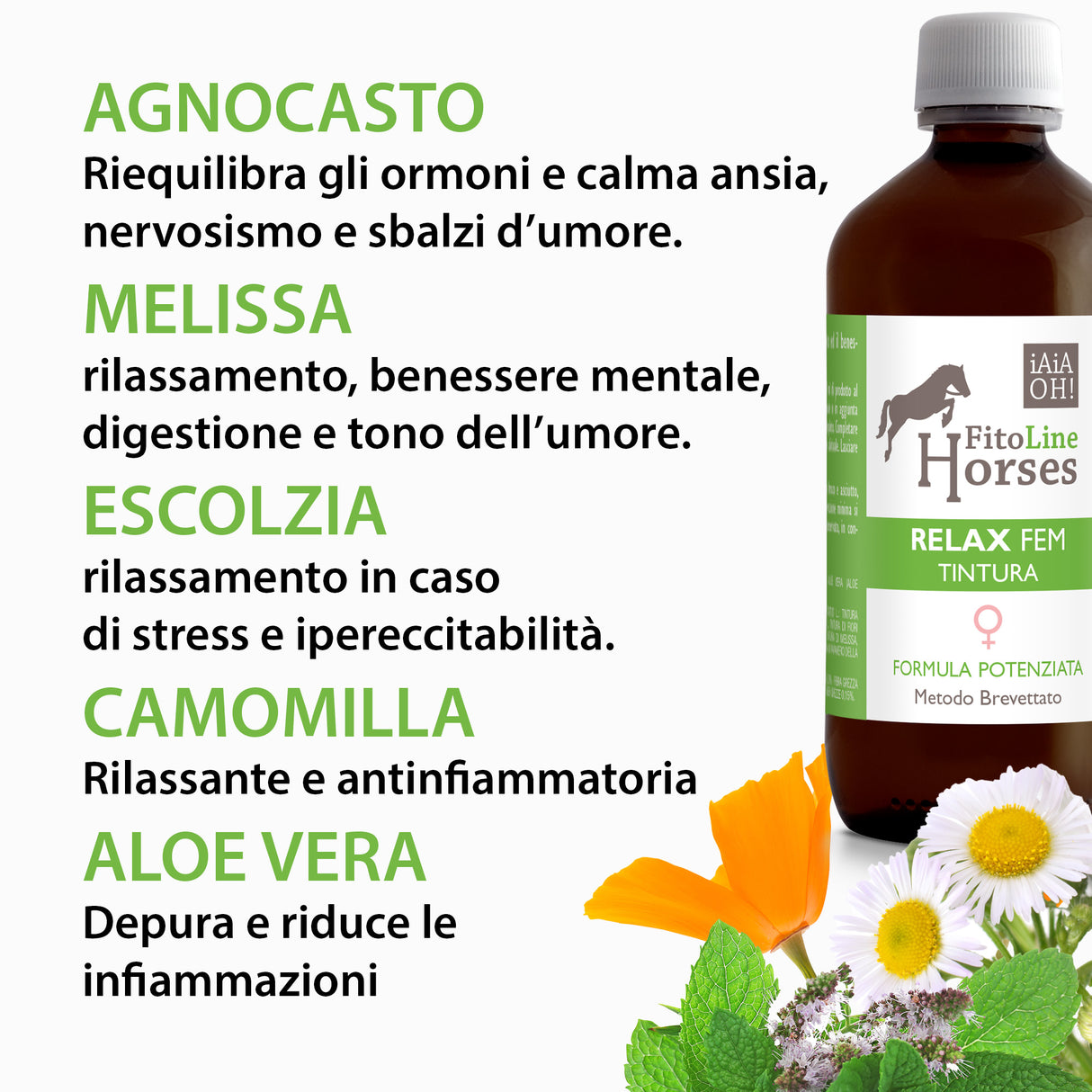 TINTURA RELAX FEM BENESSERE, RILASSAMENTO ED EQUILIBRIO ORMONALE CAVALLE