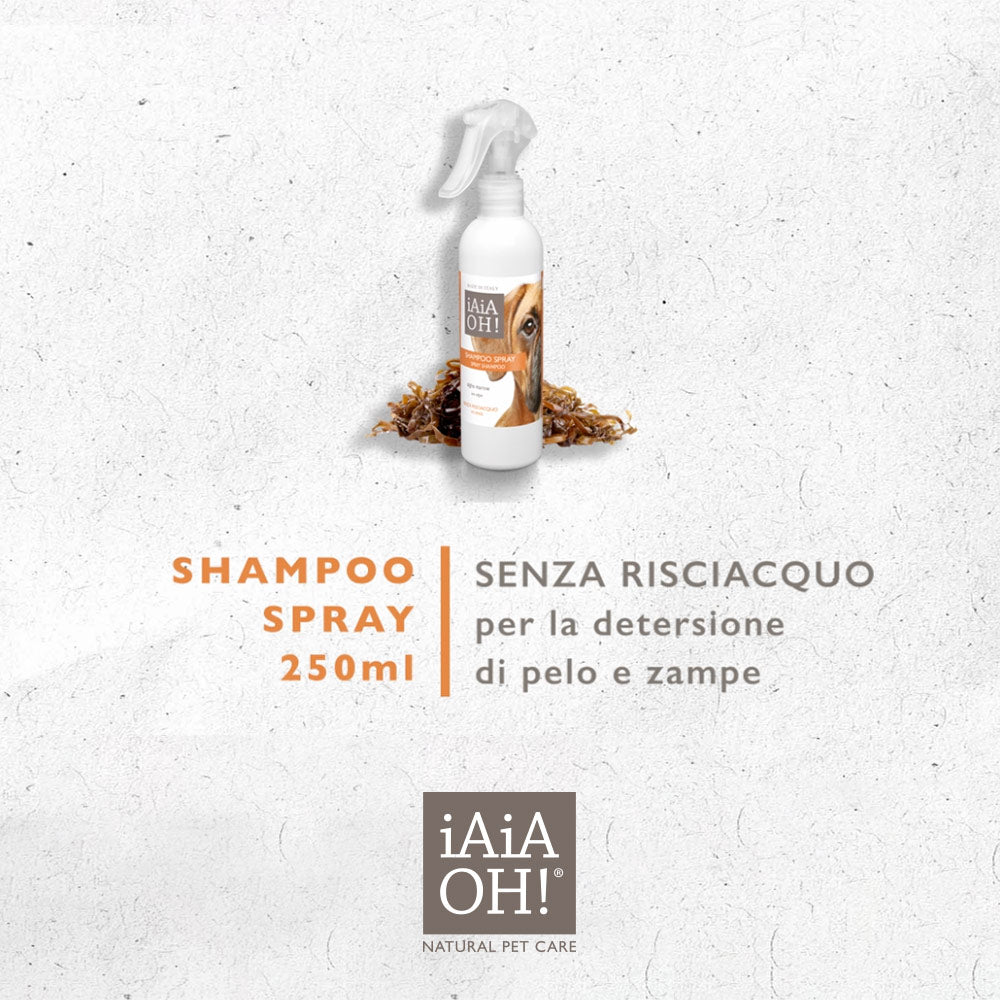 Video tutorial SHAMPOO SPRAY SENZA RISCIACQUO 250 ml per il tuo cane