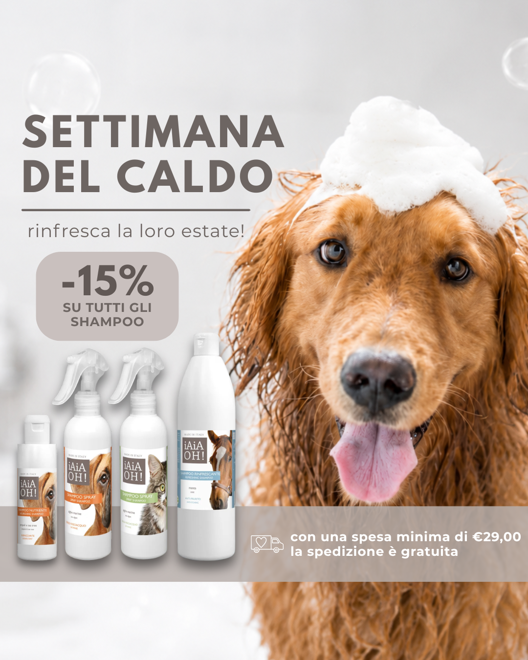 Settimana del CALDO: rinfrescala con gli Shampoo iAiAOH!