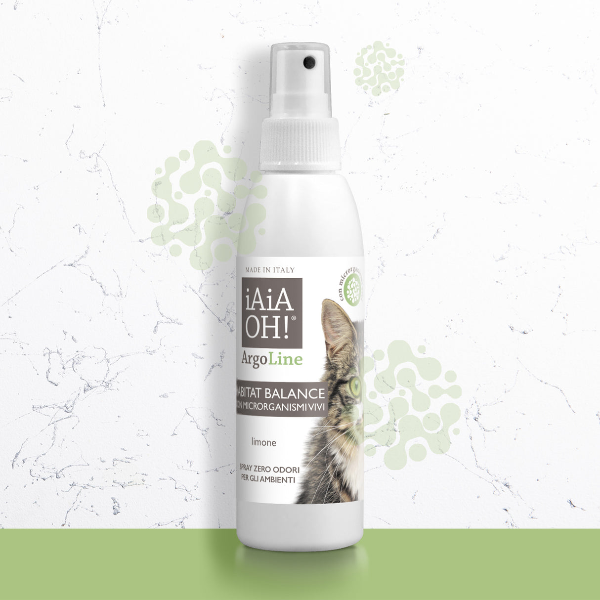 ArgoLine HABITAT BALANCE CON MICRORGANISMI VIVI Spray Zero Odori Multiuso per il gatto