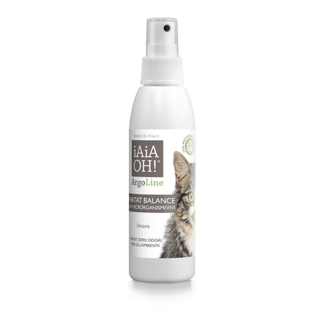 ArgoLine HABITAT BALANCE CON MICRORGANISMI VIVI Spray Zero Odori Multiuso per il gatto