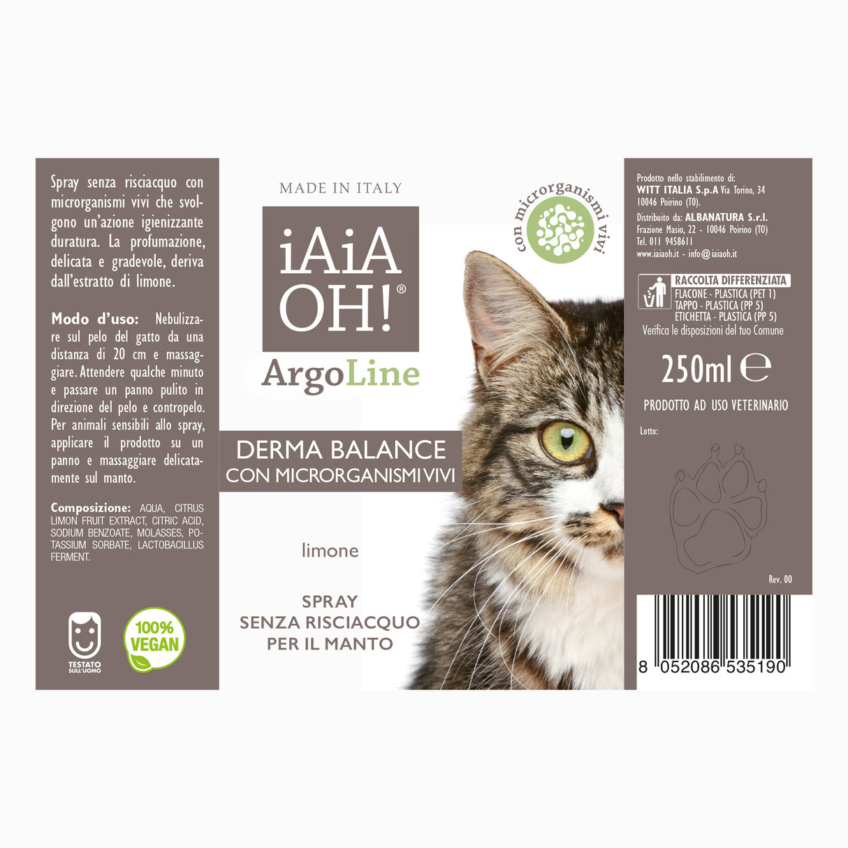 GATTO - ArgoLine BALANCE PACK con microrganismi vivi