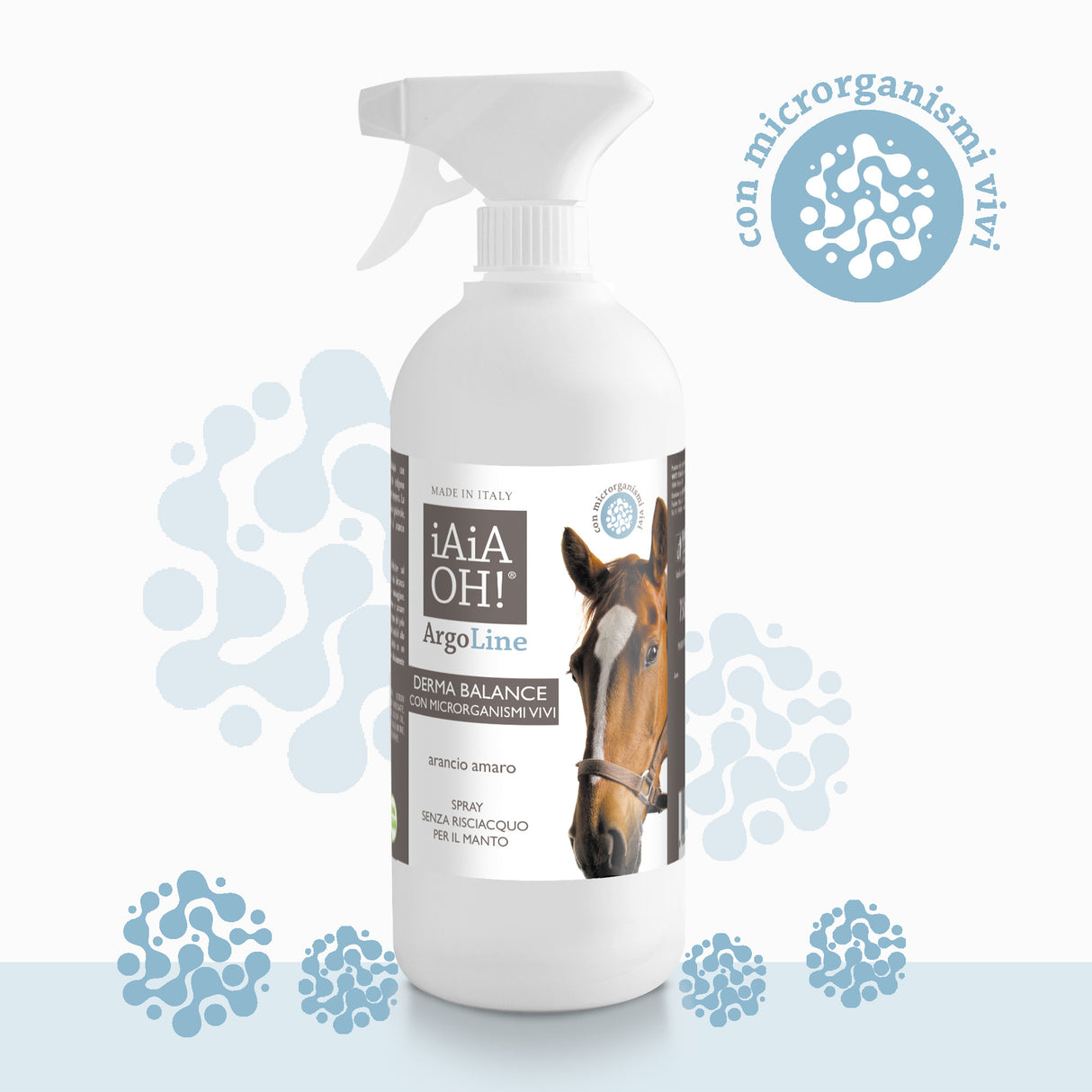 ArgoLine DERMA BALANCE CON MICRORGANISMI VIVI Spray senza risciacquo per il Cavallo